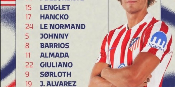 开云体育官方网站网址-马竞客战阿拉维斯首发：小蜘蛛领衔，新援阿尔马达、汉茨科在列